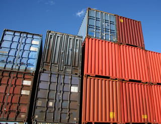 Large cargo shipping crates