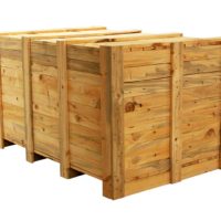 Wooden shipping box